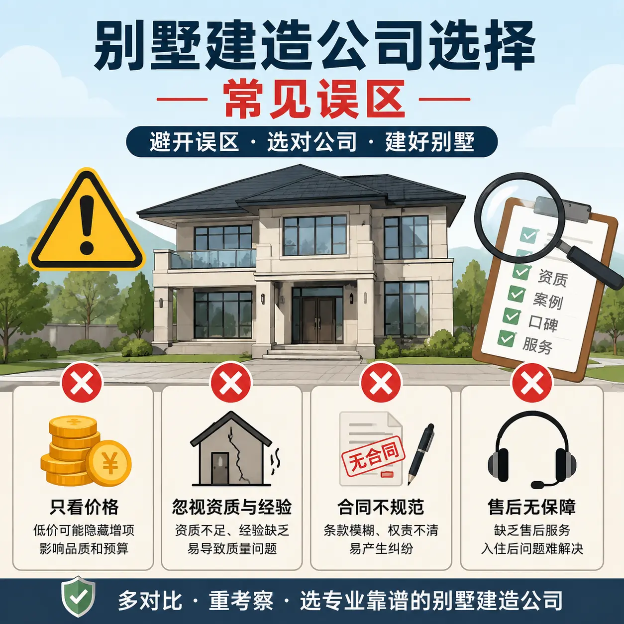 白云 别墅建造公司推荐:了解市场行情与服务内容