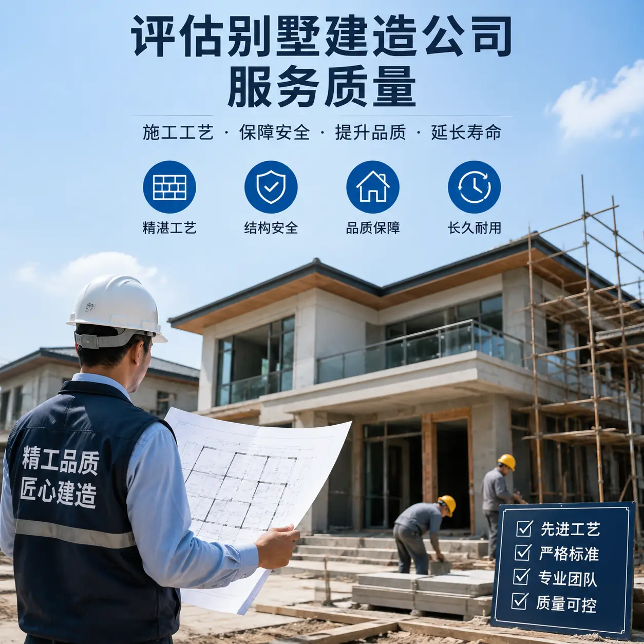 如何评估 白云 别墅建造公司的服务质量?