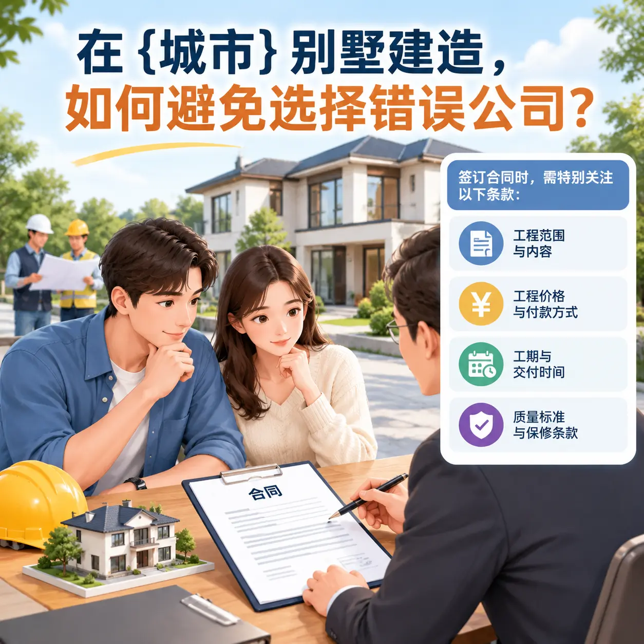 在 白云 别墅建造，如何避免选择错误公司？