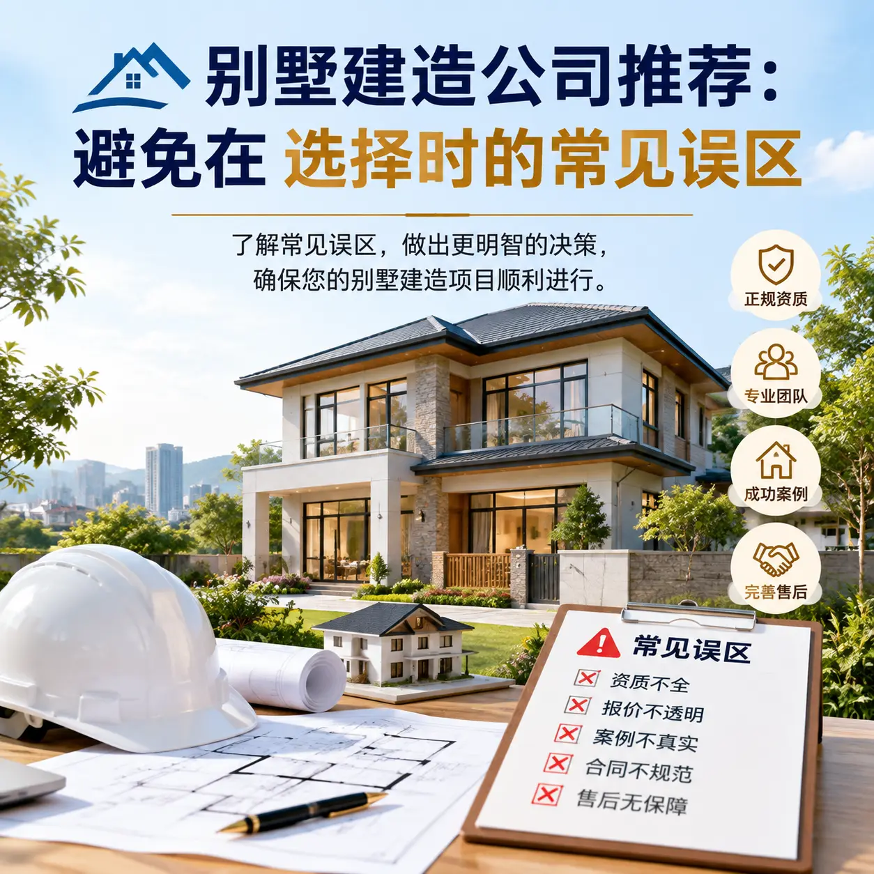 别墅建造公司推荐：避免在 白云 选择时的常见误区