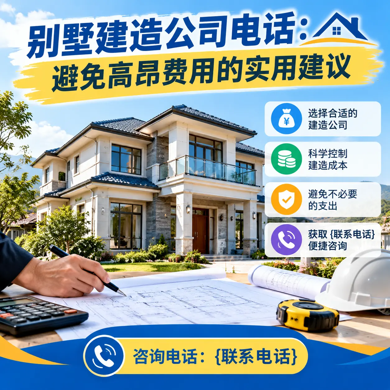 白云别墅建造公司电话:避免高昂费用的实用建议