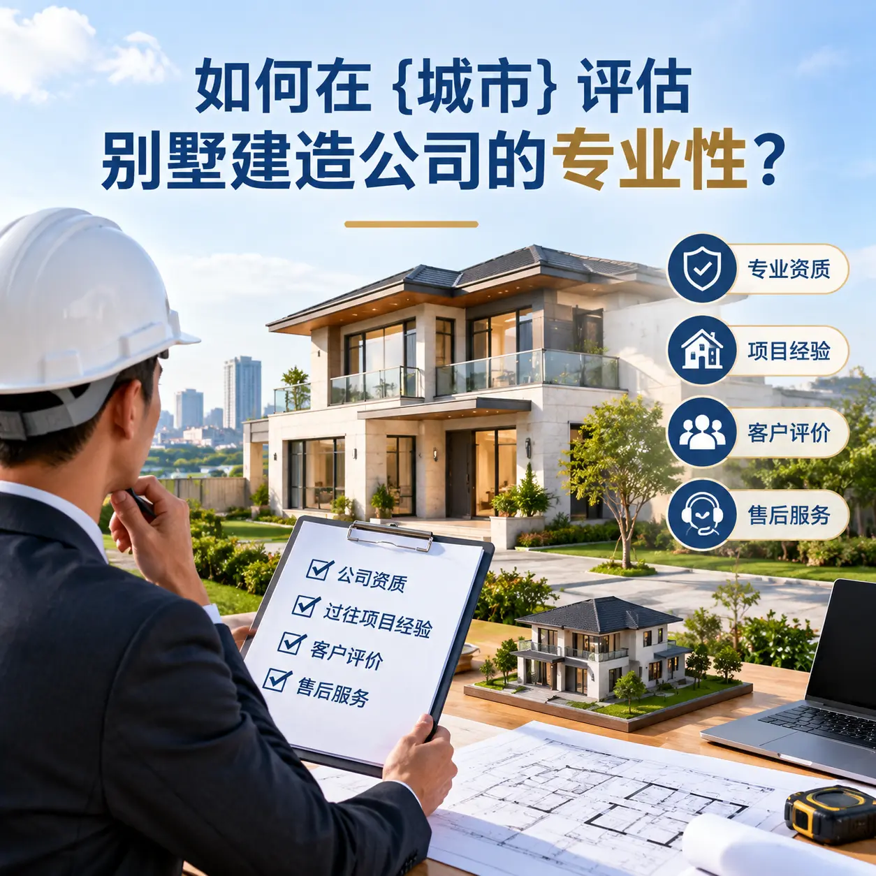 如何在 白云 评估别墅建造公司的专业性？