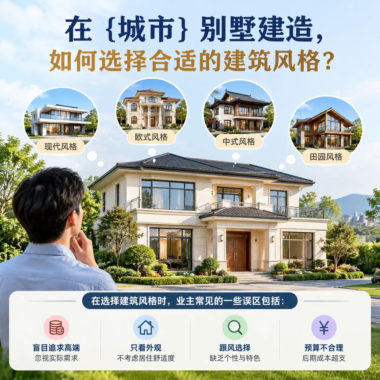 在 白云 别墅建造，如何选择合适的建筑风格？