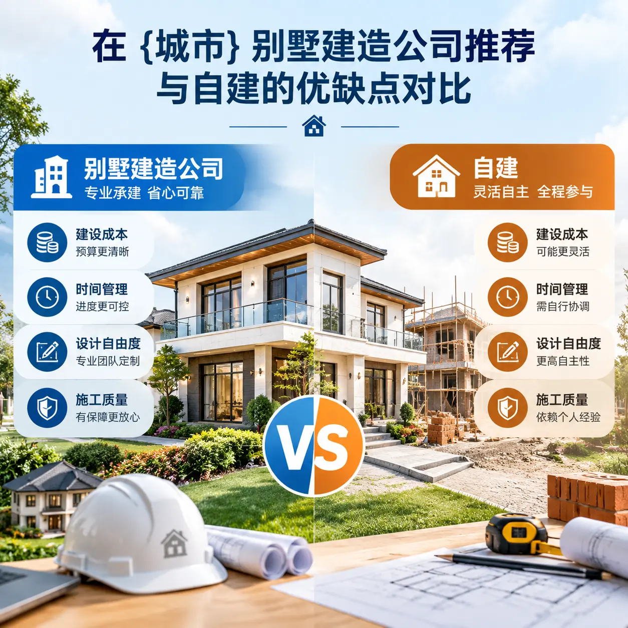 在 白云 别墅建造公司推荐与自建的优缺点对比